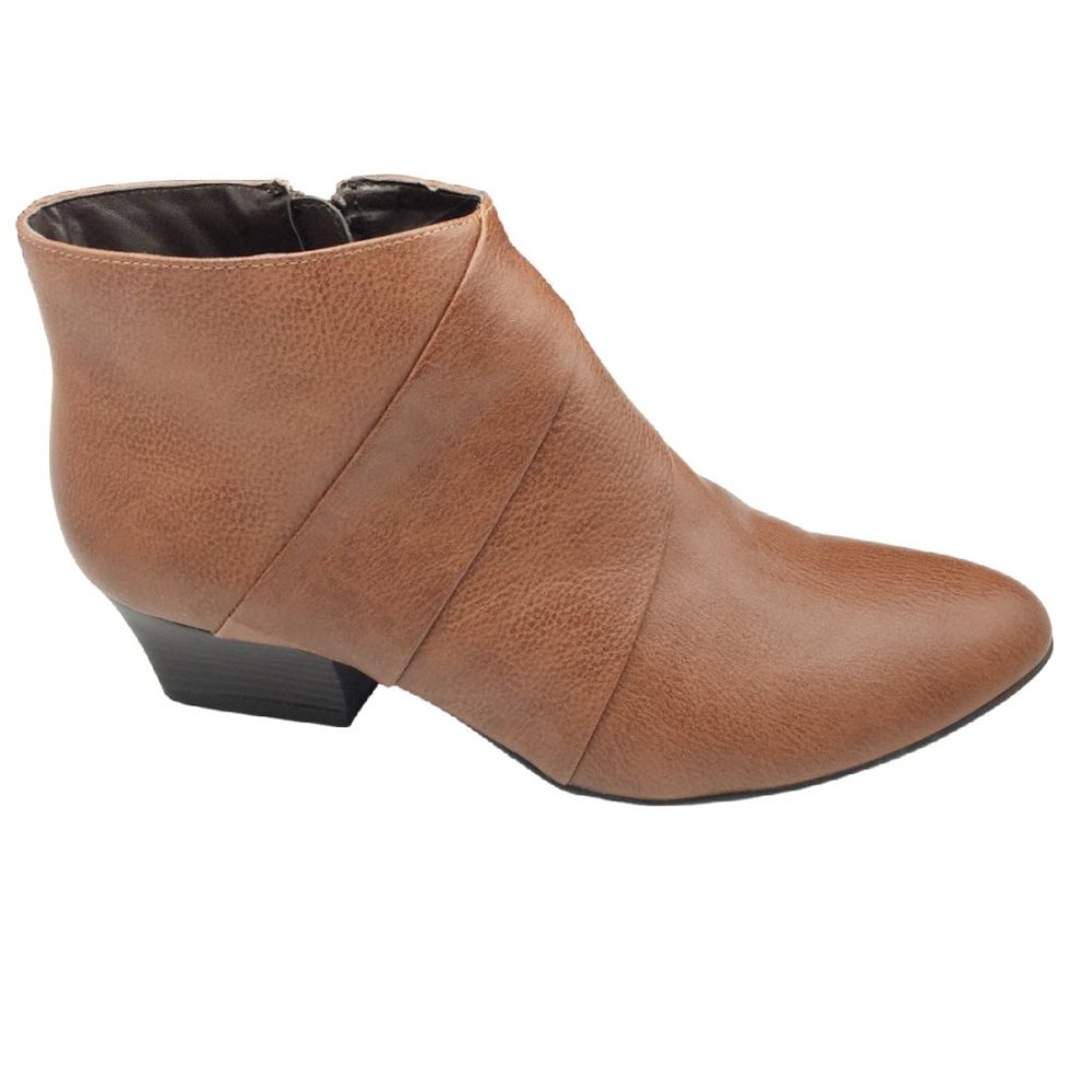 Sole Sensibility Boots Cognac 2" Heel size 10 Med - Picture 1 of 5
